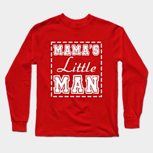 Mom and Son Matching Outfits Mama and Mama's Litter Man Print Shirts Cute Mom and Son Valentine's Day Long Sleeve T-Shirt